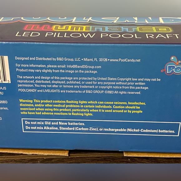 Pool Candy Illuminated LED Pillow Pool Raft - Picture 9 of 10